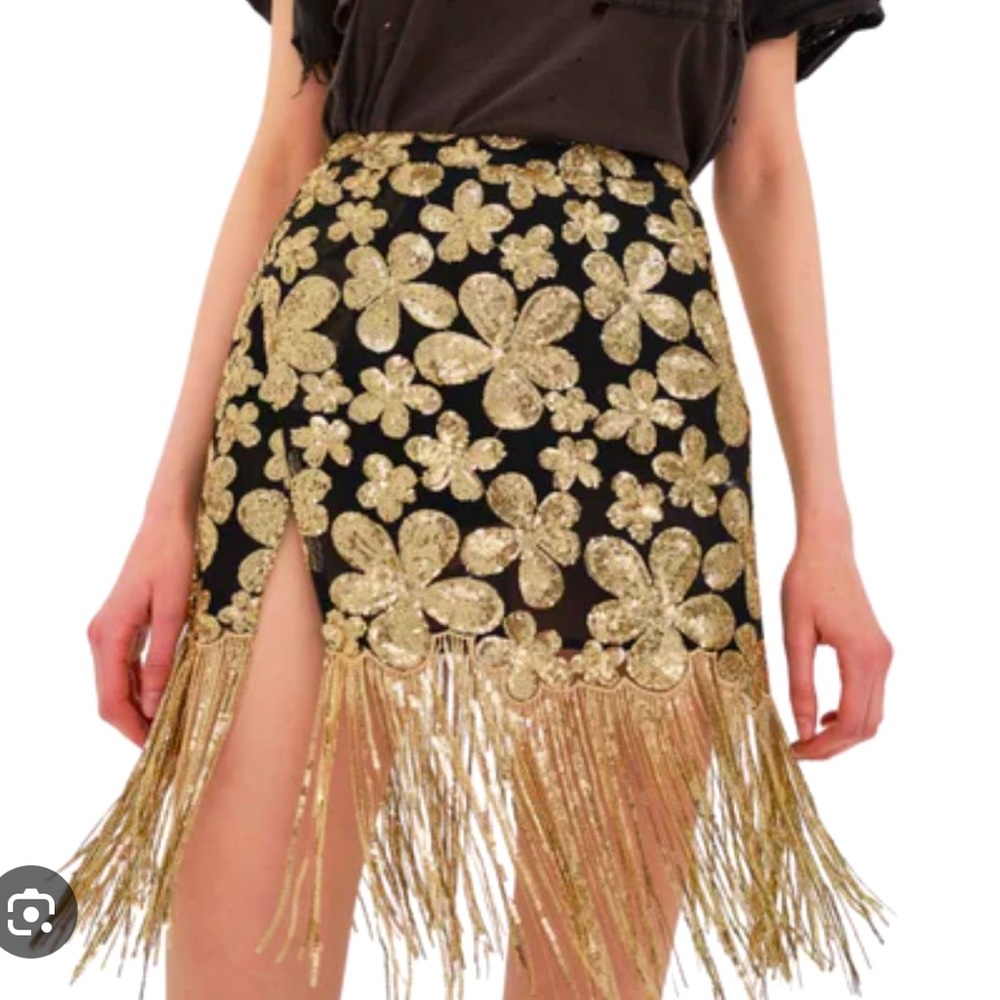 For Love and Lemons Colette Mini Skirt